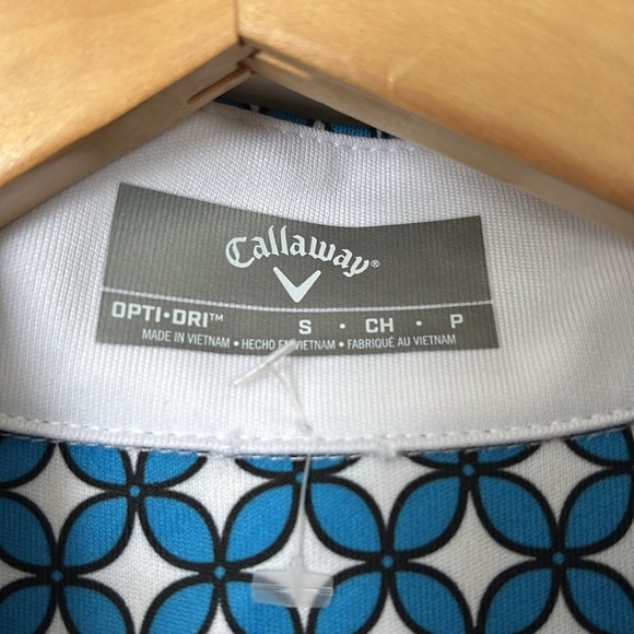 Callaway, Opi Dry Women's Geo Print Golf Polo Shirt, Small - Picture 6 of 11